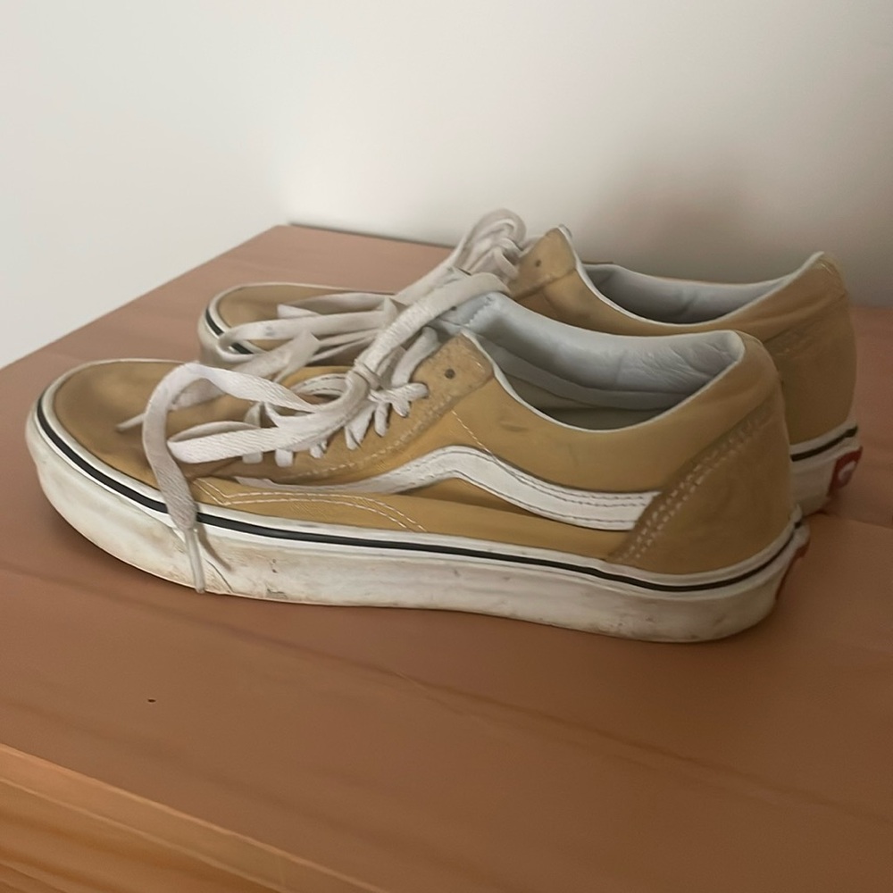 Vans Old Skool Skate Shoes Mustard Yellow Women’s Sz8